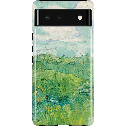 Green Wheat Fields by Vincent van Gogh Pixel Cases